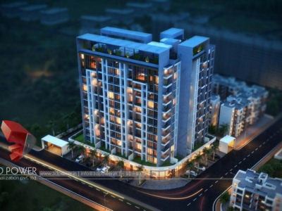 3d-walkthrough-company-apartments-buildings-exterior-designs-night-view-birds-eye-view